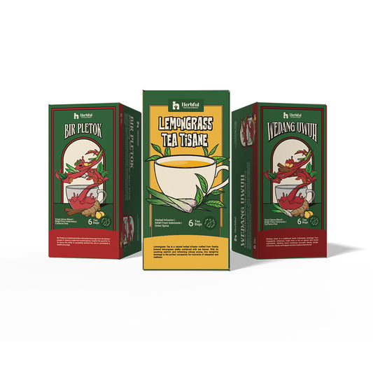 Exotic Herbal Tea Trio – Premium Indonesian Wellness Infusion Set